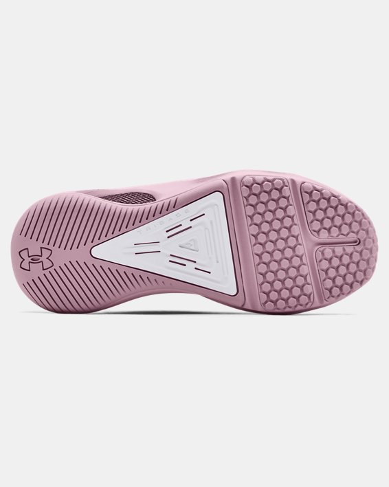女士UA HOVR™ Rise 3訓練鞋 in Pink image number 4